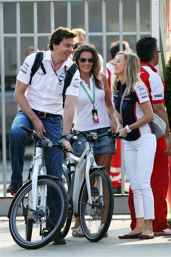 Toto Wolff (GER) Mercedes AMG F1 Shareholder and Executive Director and his...